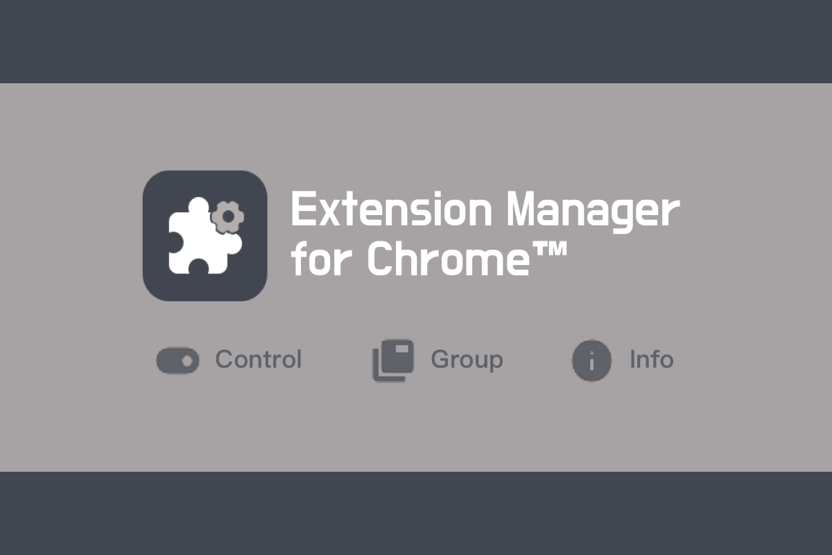 Extension manager for Chrome