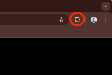 The extension icon of browser toolbar